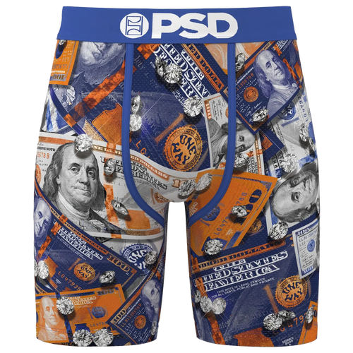 

PSD Mens PSD One Way Benjis Kiyan Anthony Underwear - Mens Blue/Orange Size L