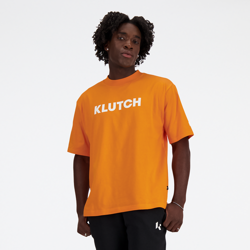 

New Balance Mens New Balance X Klutch Pre-Game Chill T-Shirt - Mens Orange/Orange Size L