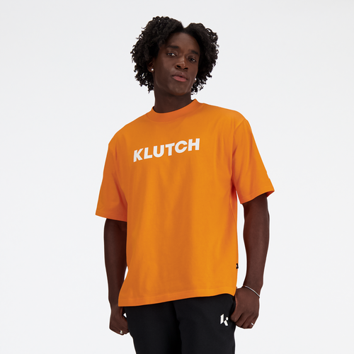 

New Balance Mens New Balance X Klutch Pre-Game Chill T-Shirt - Mens Orange/Orange Size M