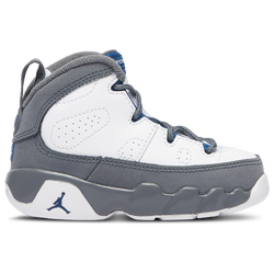 Boys' Toddler - Jordan Retro 9 - White/French Blue/Flint Grey