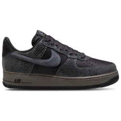 Men's - Nike Air Force 1 '07 LV8 EMB  - Black/Light Carbon/Off Noir