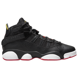 Boys' Grade School - Jordan 6 Rings - Black/University Red/White