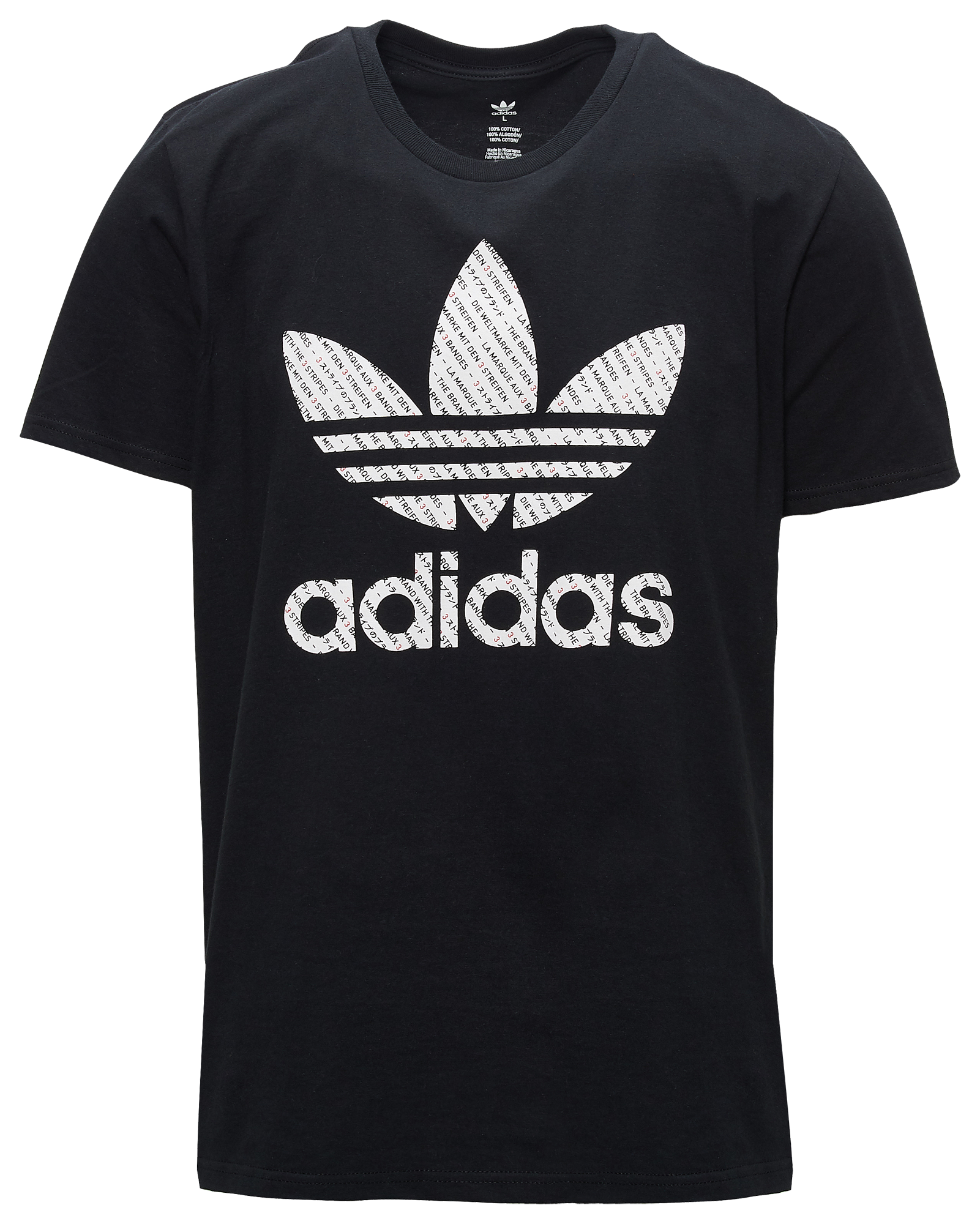 adidas black and white t shirt