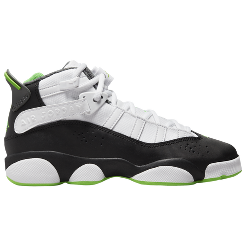 

Jordan Boys Jordan 6 Rings - Boys' Grade School Basketball Shoes White/Green Strike/Black Size 5.5