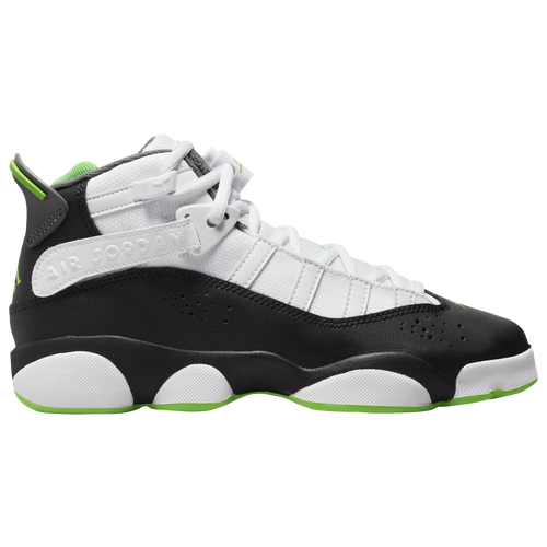 

Jordan Boys Jordan 6 Rings - Boys' Grade School Basketball Shoes White/Green Strike/Black Size 04.0