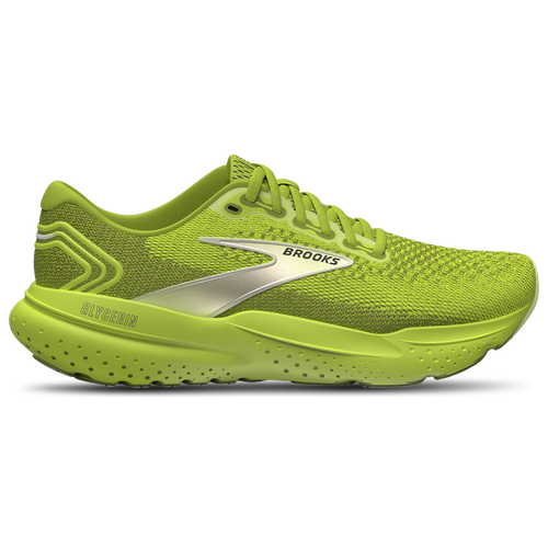 Shop Brooks Mens  Glycerin 21 In Pale Yellow Lime/lovebird