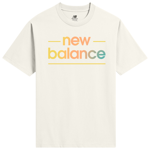 Shop New Balance Mens  Bright Speed T-shirt In Seasalt/multi