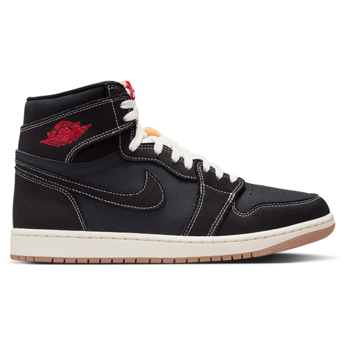 Jordan Men's AJ 1 Retro High OG FC - Basketball Shoes Size 09.5 - Black/University Red/Sail