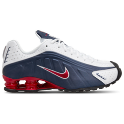 Men's - Nike Shox R4  - Midnight Navy/Gym Red/Metallic Silver