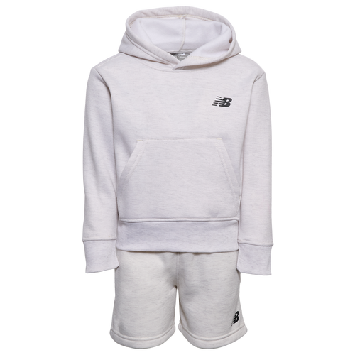 New Balance Boys Preschool   Hoodie And Shorts Set In White