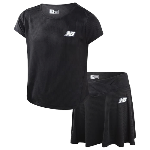 New Balance Girls Preschool   Rib Top & Skort Set