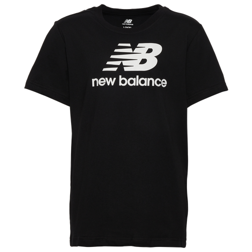 

Boys New Balance New Balance Logo T-Shirt - Boys' Grade School White/Black Size L