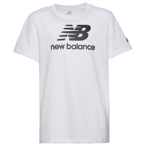 

Boys New Balance New Balance Logo T-Shirt - Boys' Grade School White/Black Size S