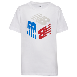 Boys' Grade School - New Balance Americana T-Shirt - Red/White/Blue