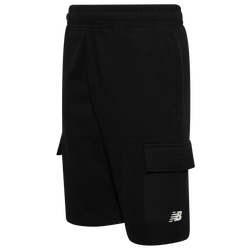 Boys' Grade School - New Balance Fleece Cargo Shorts - Black