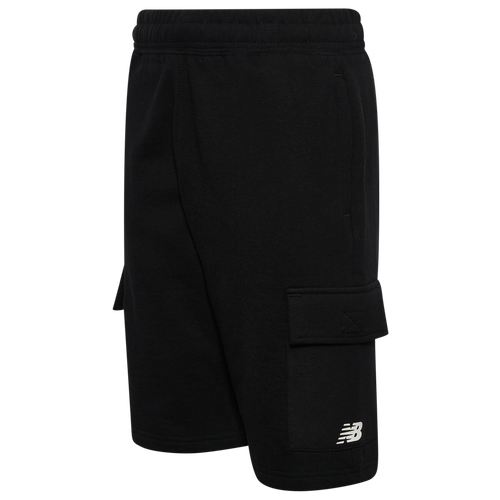 

New Balance Boys New Balance Fleece Cargo Shorts - Boys' Grade School Black Size M