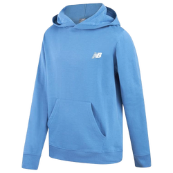 Boys' Grade School - New Balance Back Graphic Fleece Hoodie - Blue Laguna/White