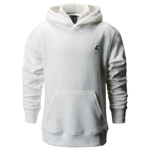 

Boys New Balance New Balance Back Logo Hoodie - Boys' Grade School White/Black Size XL