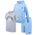 New Balance 3 Piece Hoodie & T-Shirt & Shorts Set - Boys' Toddler Sky Blue/Grey Heather