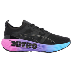 Men's - PUMA Foreverrun Nitro Sunset  - Puma Black/Luminous Blue/Electric Orchid