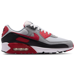 Men's - Nike Air Max 90  - White/Grey/Red