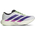 adidas adiZero Evo SL - Pour hommes Blanc/Mauve collégial/Explosion de lime