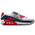 Nike Air Max 90  - Men's White/Cool Grey/University Red