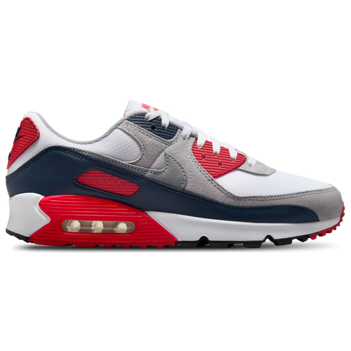 Nike Men's Air Max 90 - Basketball Shoes Size 09.0 - University Red/White/Cool Gray