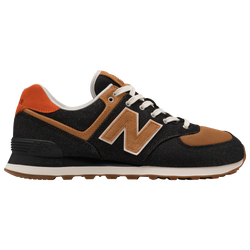 Men's - New Balance 574 - Black/Brown/Orange