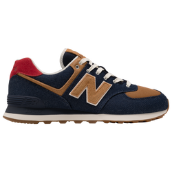 Men's - New Balance 574 - Blue/Brown/Orange