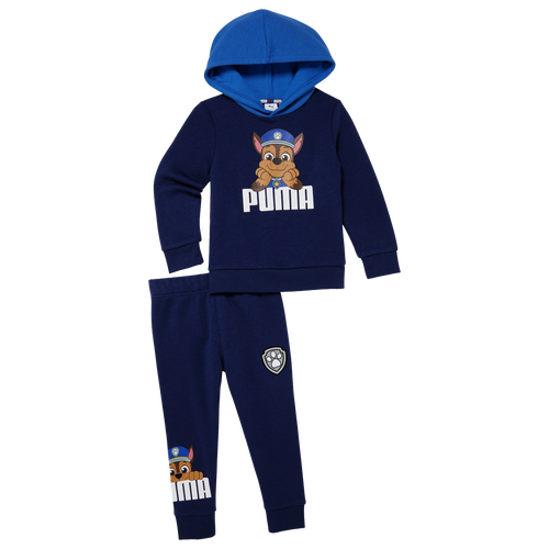

Boys PUMA PUMA Paw Patrol Chase Fleece Hoodie Joggers Set - Boys' Toddler Blue/Blue Size 3T