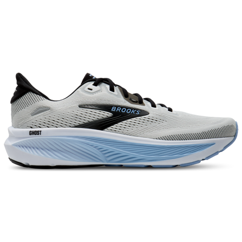 MENS - Brooks Ghost 18 - White/Blue Black