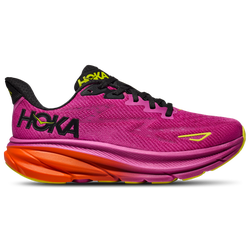 Men's - HOKA Clifton 9  - Pink/Black/Orange