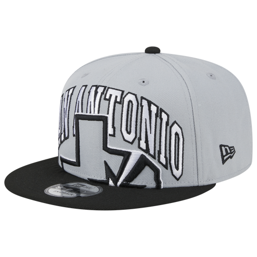 

New Era Mens San Antonio Spurs New Era Spurs Tip-Off Snapback - Mens Gray/Black Size One Size