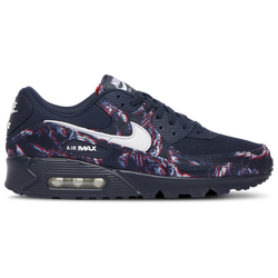 Men's - Nike Air Max 90 - Navy/White/Red