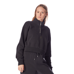 Women's - Cozi Perfect Cropped Quarter Zip - Black/Black