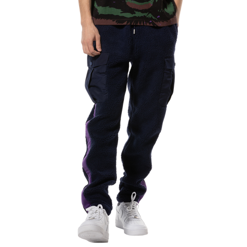 All City By Just Don Mens  Sherpa Pants In Blue/blue