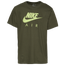 Nike Air Futura T-Shirt - Men's Olive/Volt