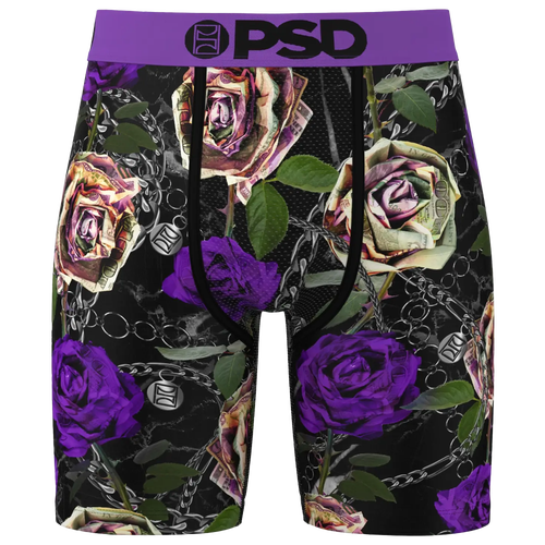 Psd Mens  Rose & Chains Pur Briefs In Multi