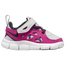 Nike Free Run 2 - Girls' Toddler Pure Platinum/Black/Pink Prime