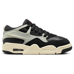 Boys' Grade School - Jordan AJ 4 RM  - Black/White/Red