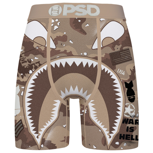 Psd Mens  Graphic Briefs In Black