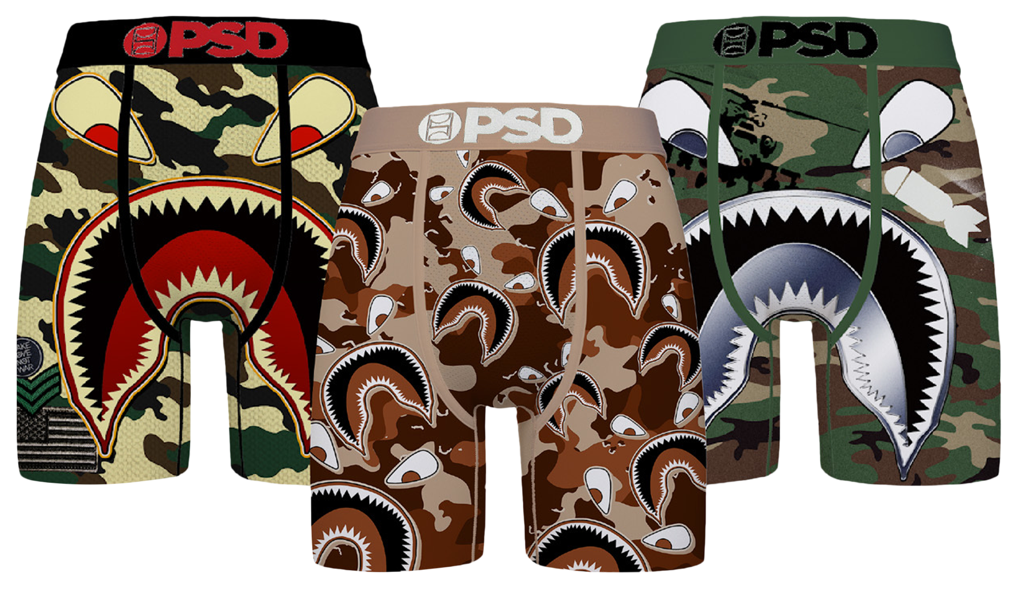 PSD WF Military 3 Pack Briefs - Men's