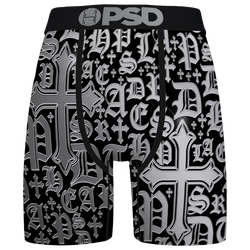 Men's - PSD Chrome Letters Briefs - Silver/Black