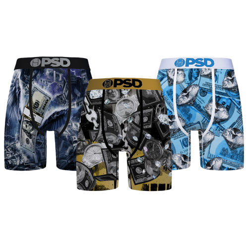 Psd Mens  High Roller 3 Pack Briefs In Multi