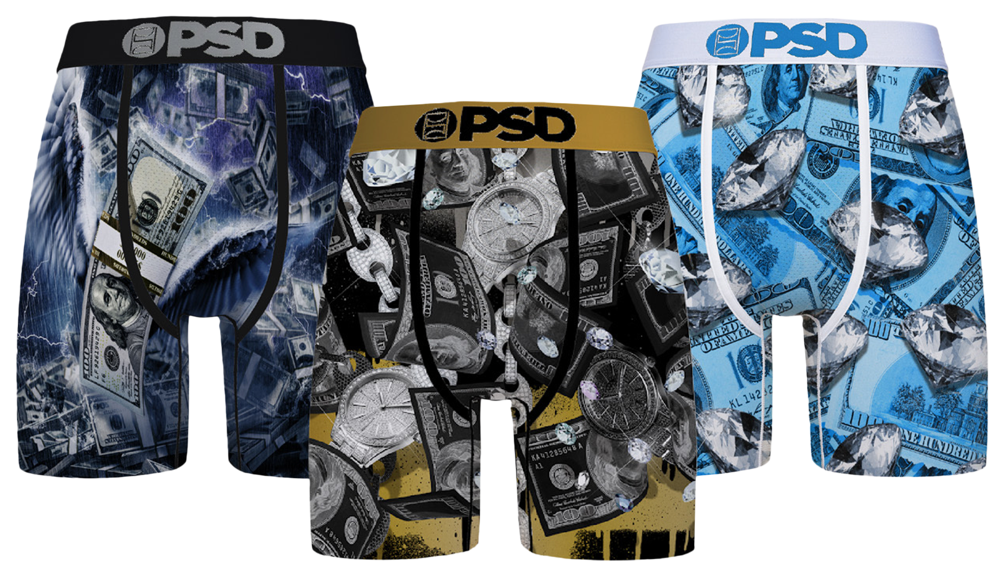 PSD High Roller 3 Pack Briefs - Men's