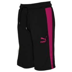 Boys' Grade School - PUMA Splatter Fleece Shorts - Black/Green