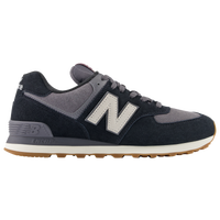 New balance 574 outlet black leather gum