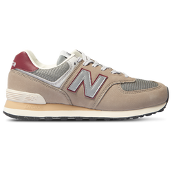 Men's - New Balance 574  - Beige/Red
