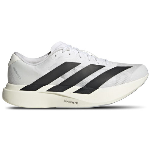 adidas Men's Adizero EVO SL Running Shoes, Size 8.5, White/Black/White